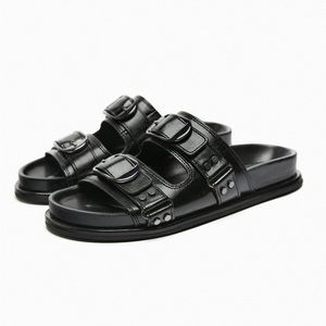 Leather Zara Slide Sandal